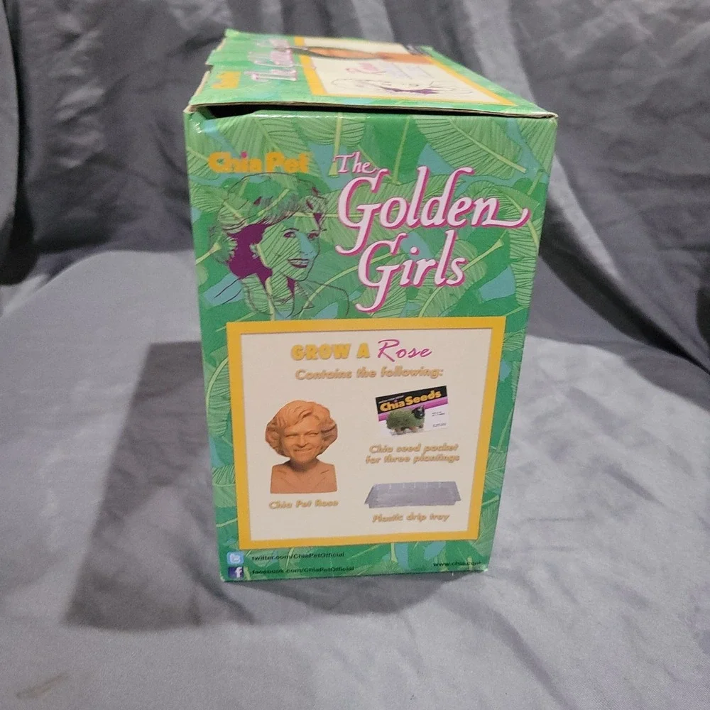 Golden Girls Rose Nylund Chia Pet Art Plant Bust Betty White Golden Palace Gift